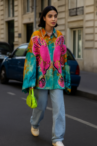 Chemisiers vintage toutes saisons, manches longues Papillon 3 chemisier manche papillon